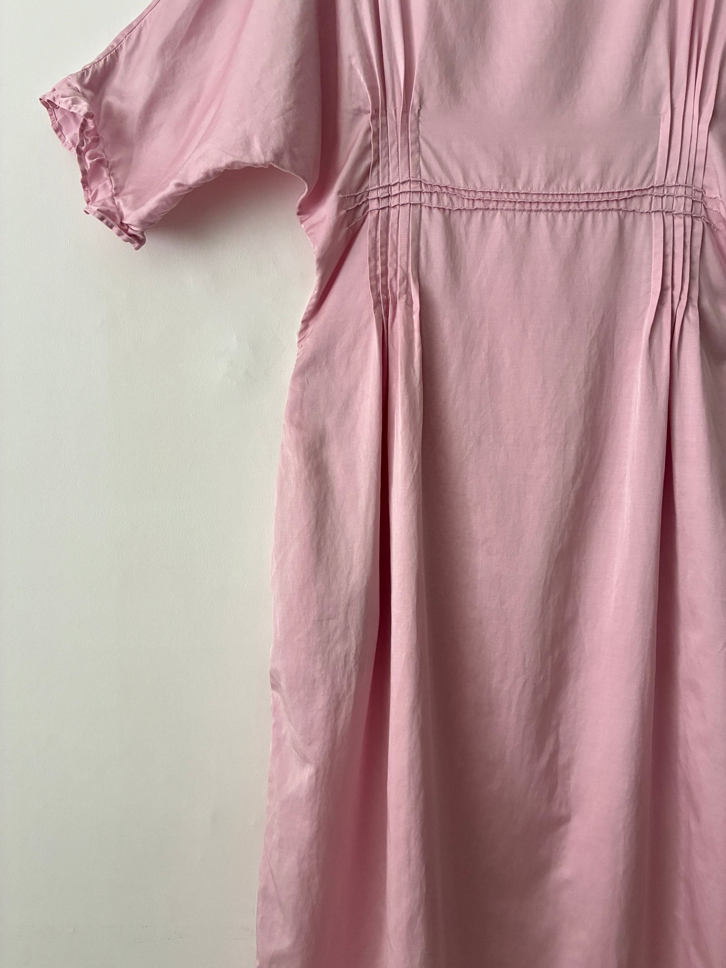 sula - doris dress - silk cotton satin - lilac sachet