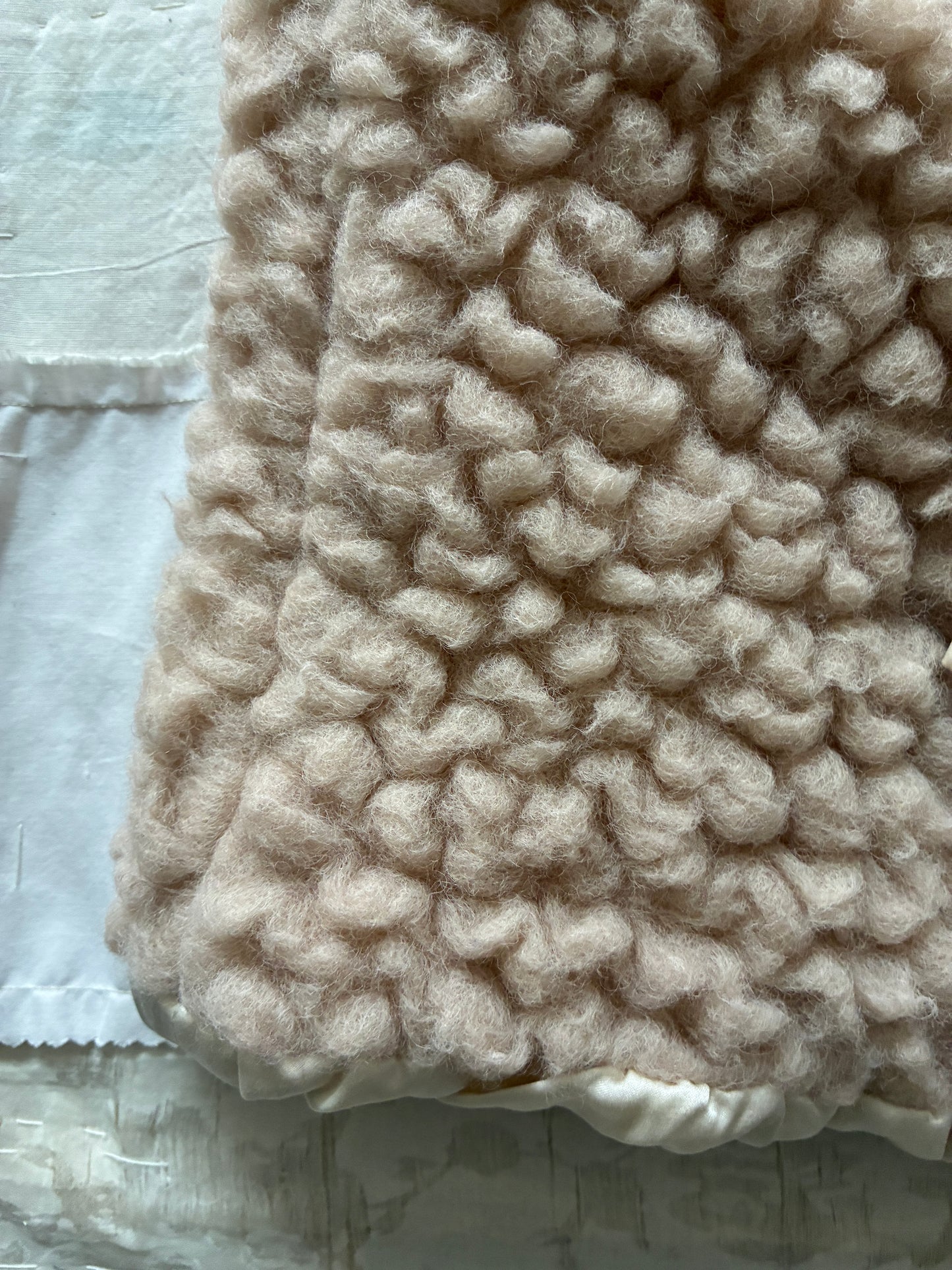 sula - wrap tie vest - big fluffy - crystal grey