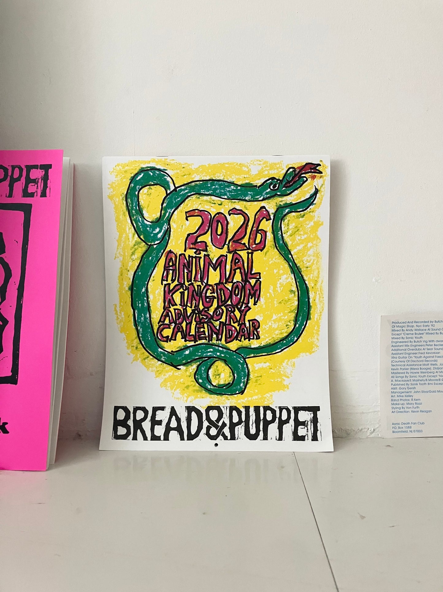 Bread + Puppet Press - 2026 Animal Kingdom Advisory Calendar