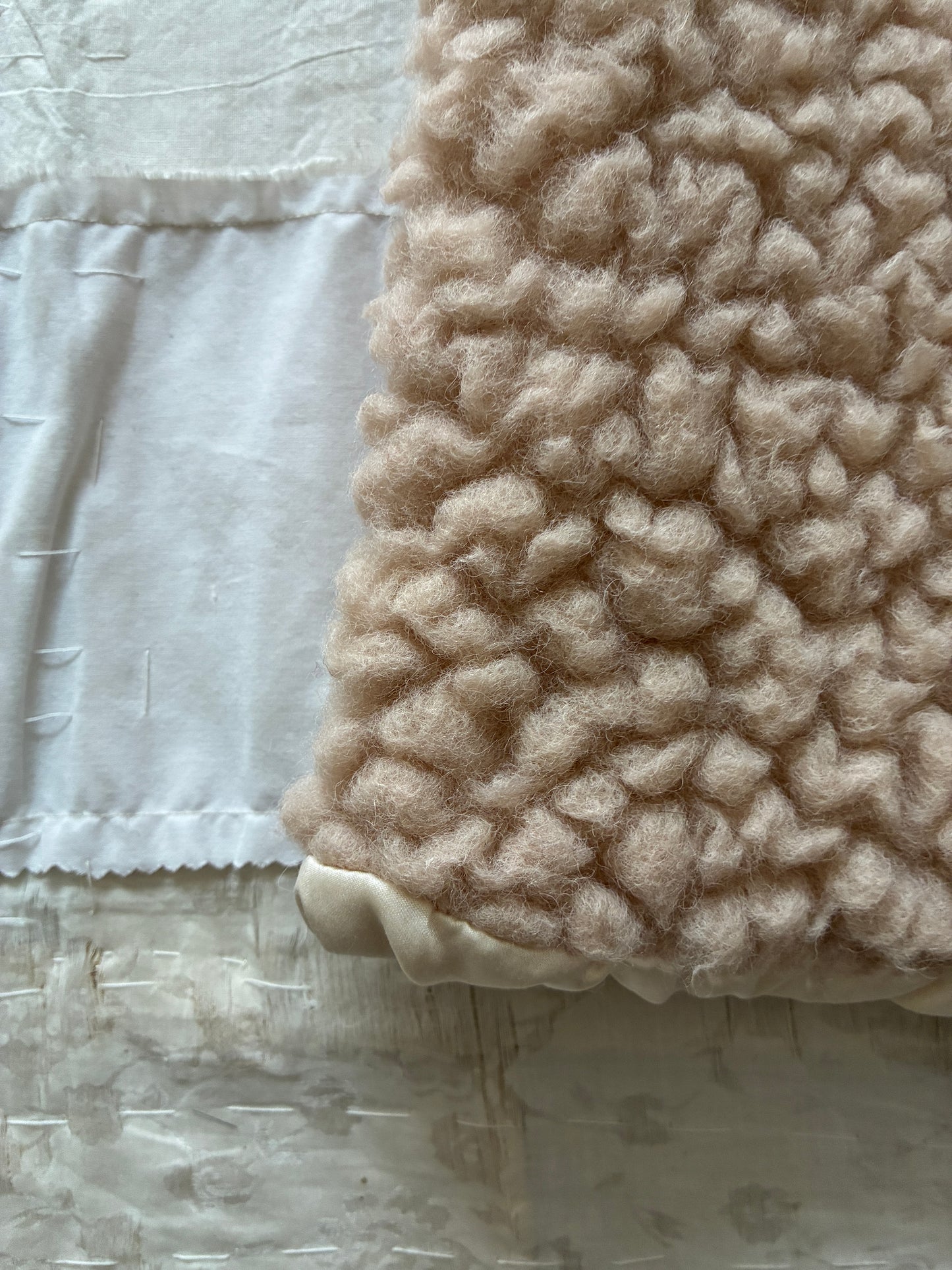 sula - wrap tie vest - big fluffy - crystal grey