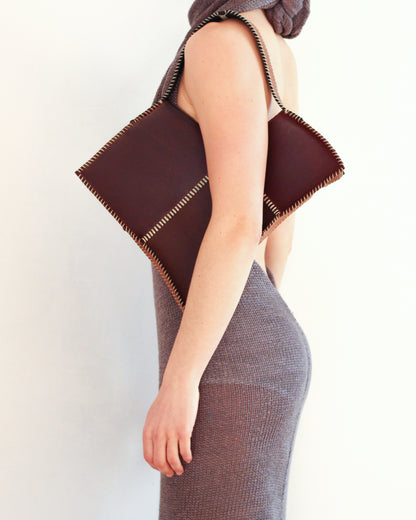 Maribaudi - The Brown Broken Heart Leather Bag
