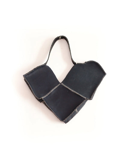 Maribaudi - The Black Broken Heart Leather Bag