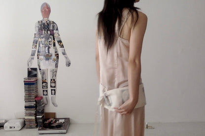 sula - wide strap dress - silver peony