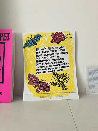 Bread + Puppet Press - 2026 Animal Kingdom Advisory Calendar