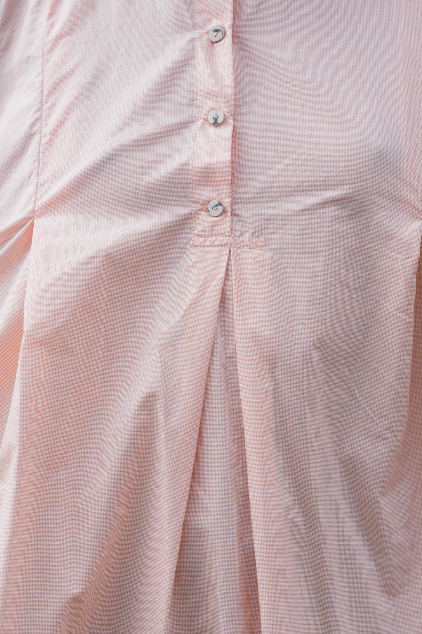 sula - dolls dress - cotton - tiny orange check