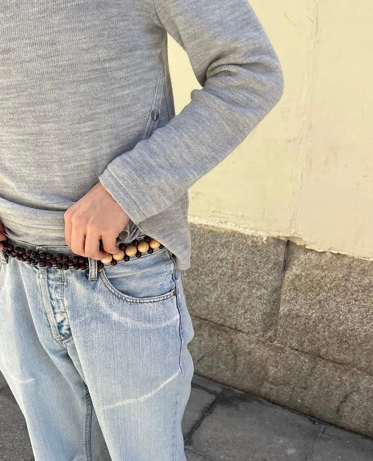 Talina - Leizu belt - brown/natural