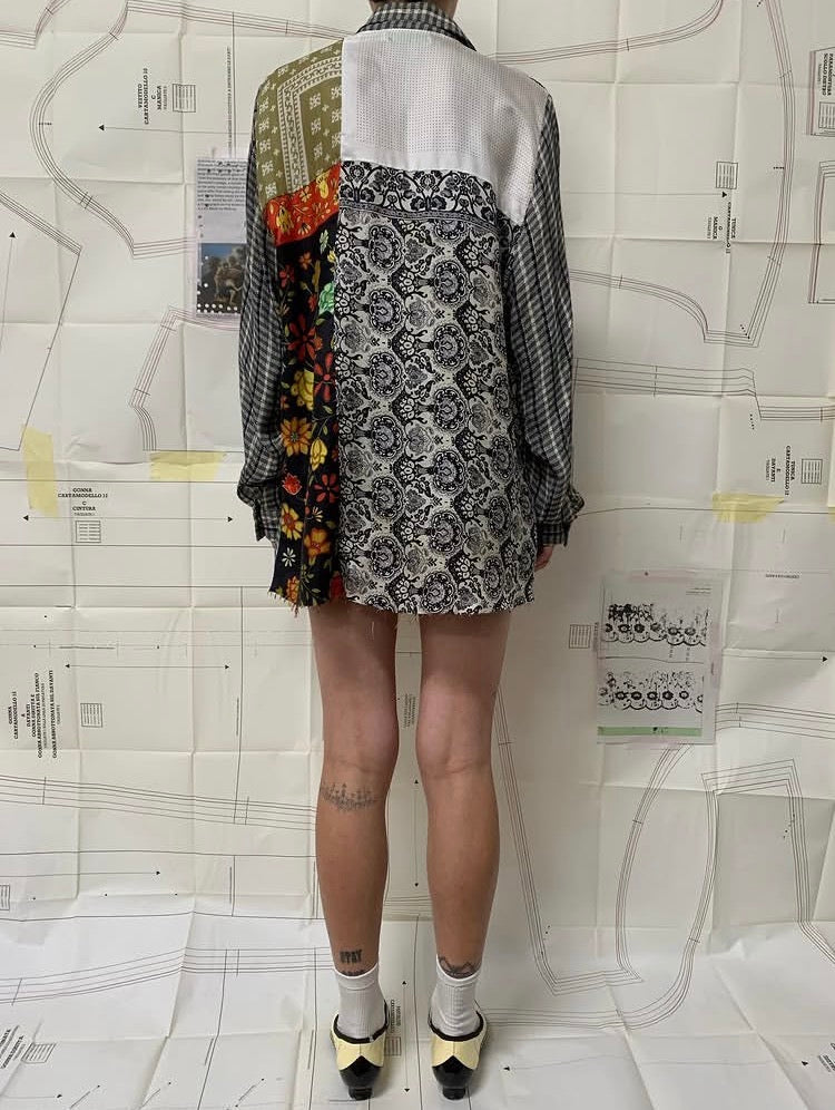 garbage core - FOULARD SHIRT