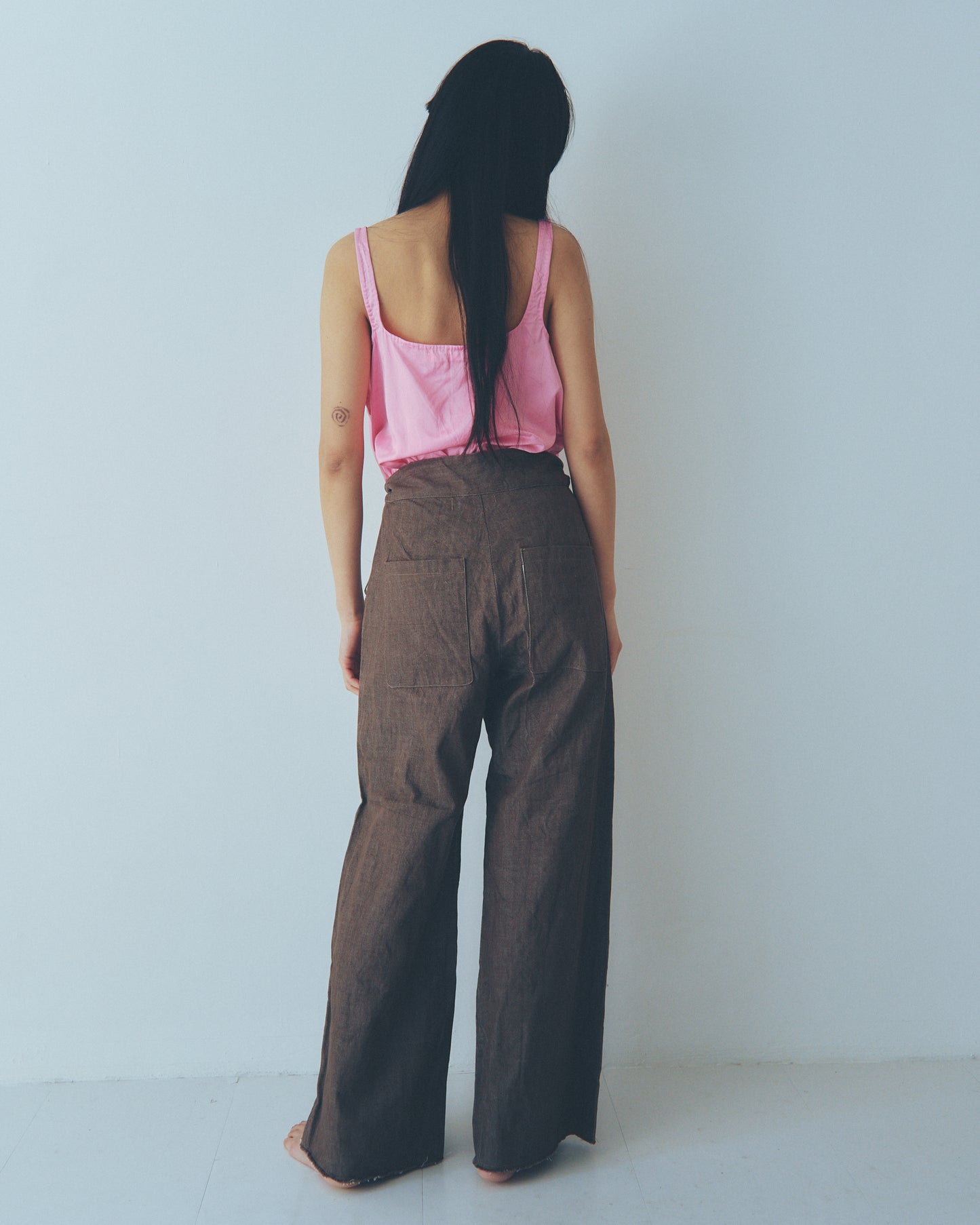 sula - flare trousers - organic denim