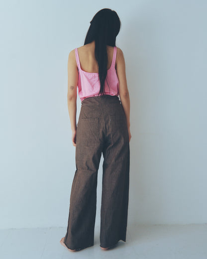 sula - flare trousers - organic denim