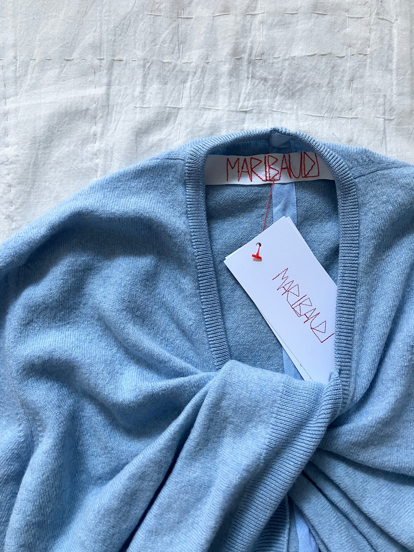 Maribaudi - The Twisted Knit Sweater - Light Blue