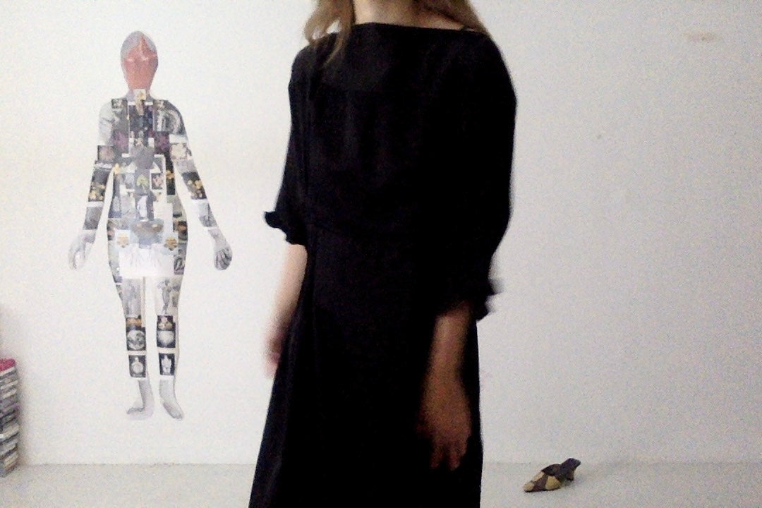 sula - doris dress - silk cotton satin - anthracite