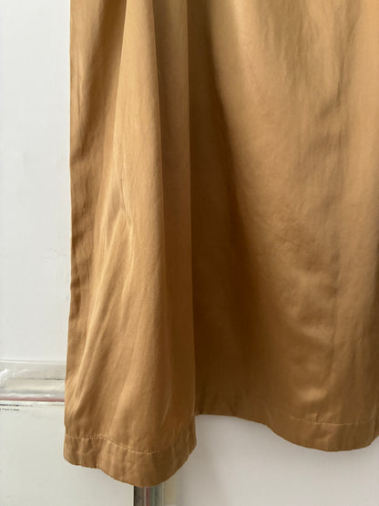 sula - doris dress - silk cotton satin - curry