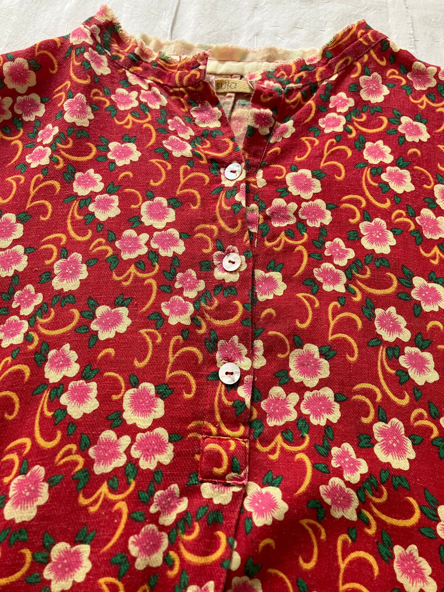 【Pre-loved】sula - red flower a line dress