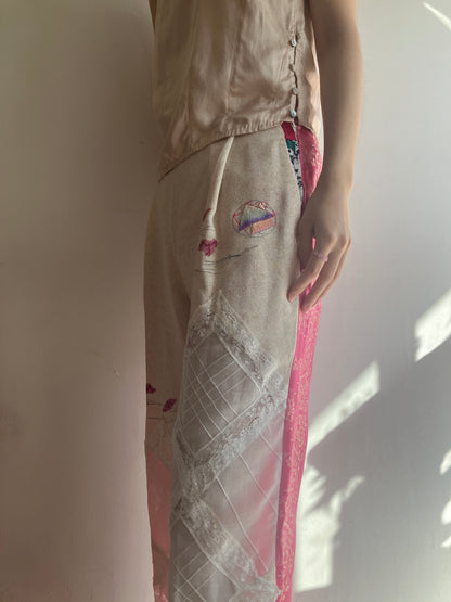 sula - corset - silver peony