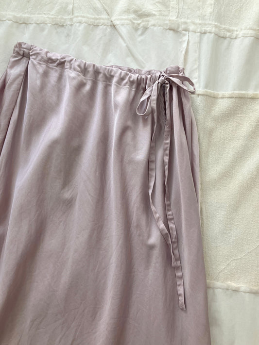 sula - biascut skirt long - mauve