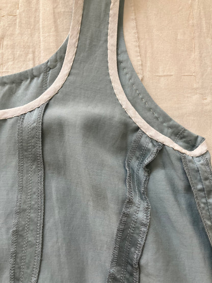 sula - corset top - pearl-blue
