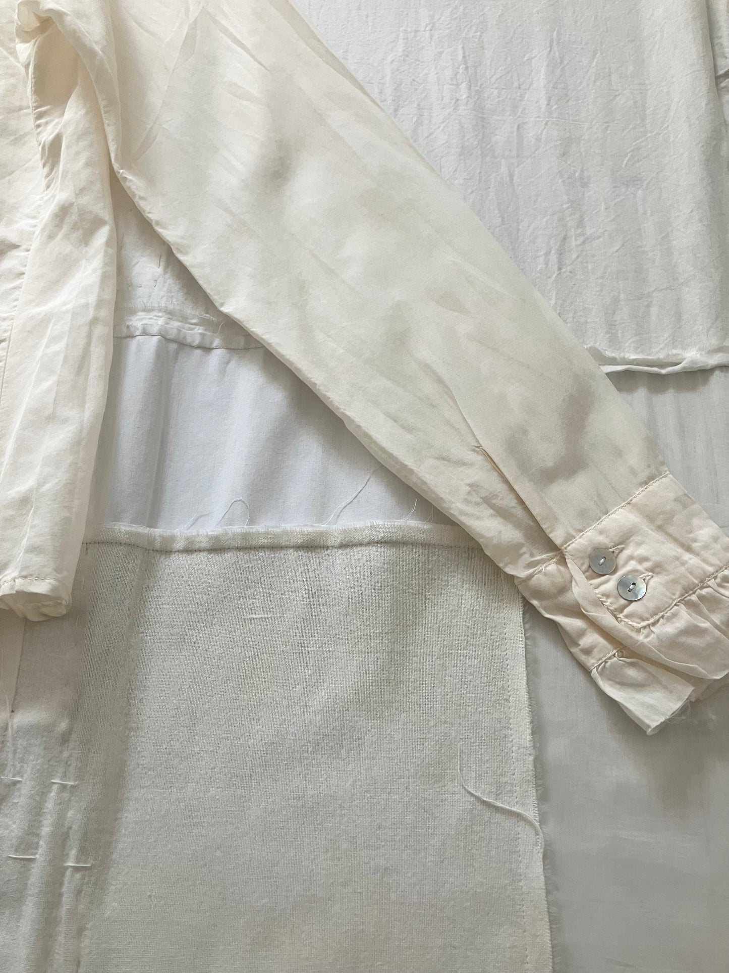sula - frill blouse - egg nog
