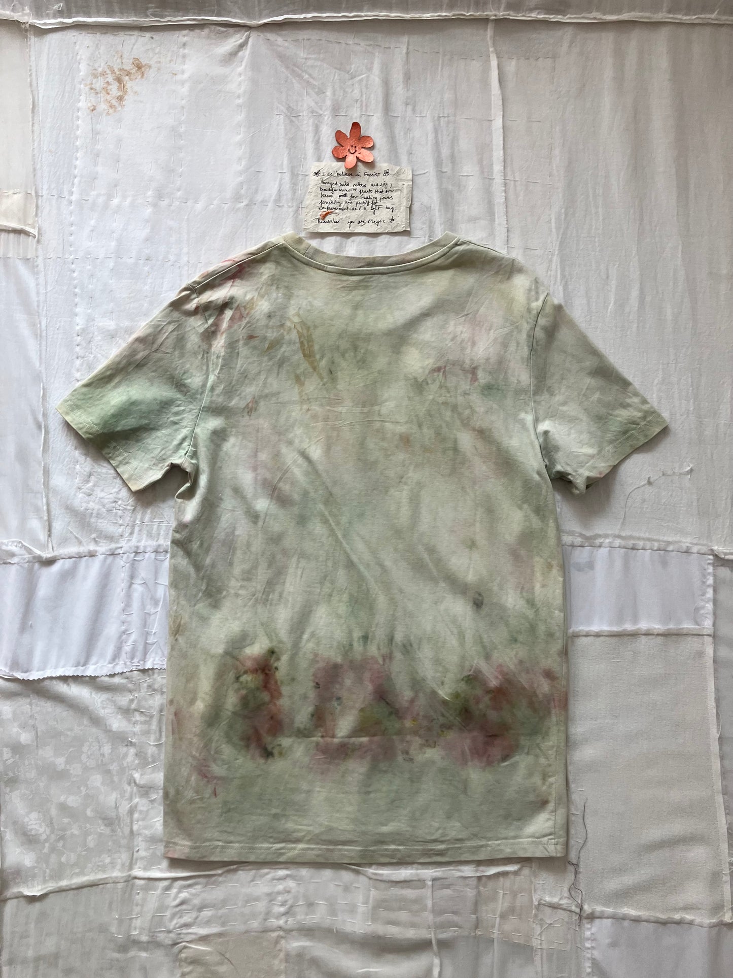 EIRINN HAYHOW - I DO BELIEVE IN FAERIES TSHIRT 1 with bio flower patch