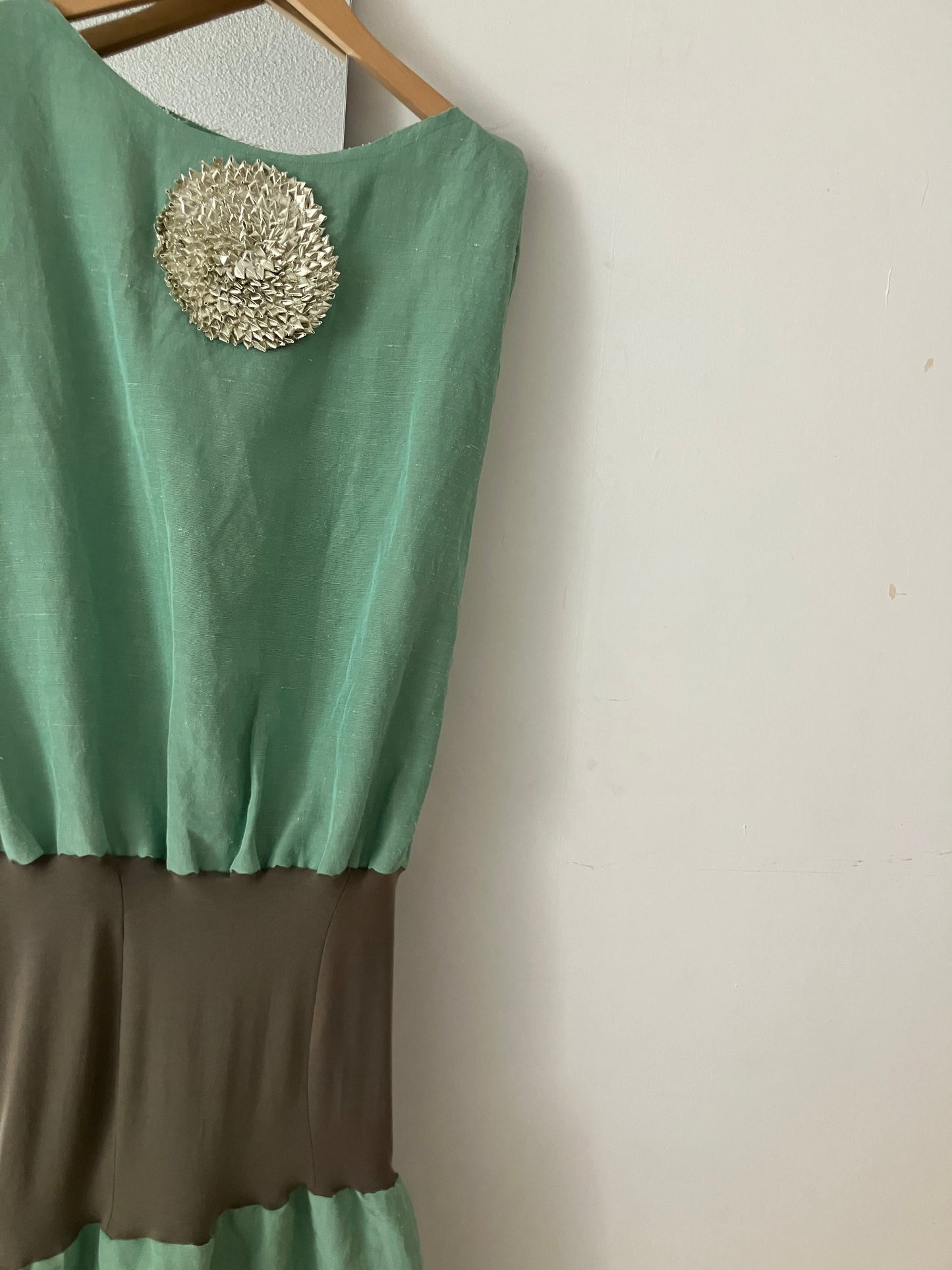 everyone's mother - Foil Dress - Aqua