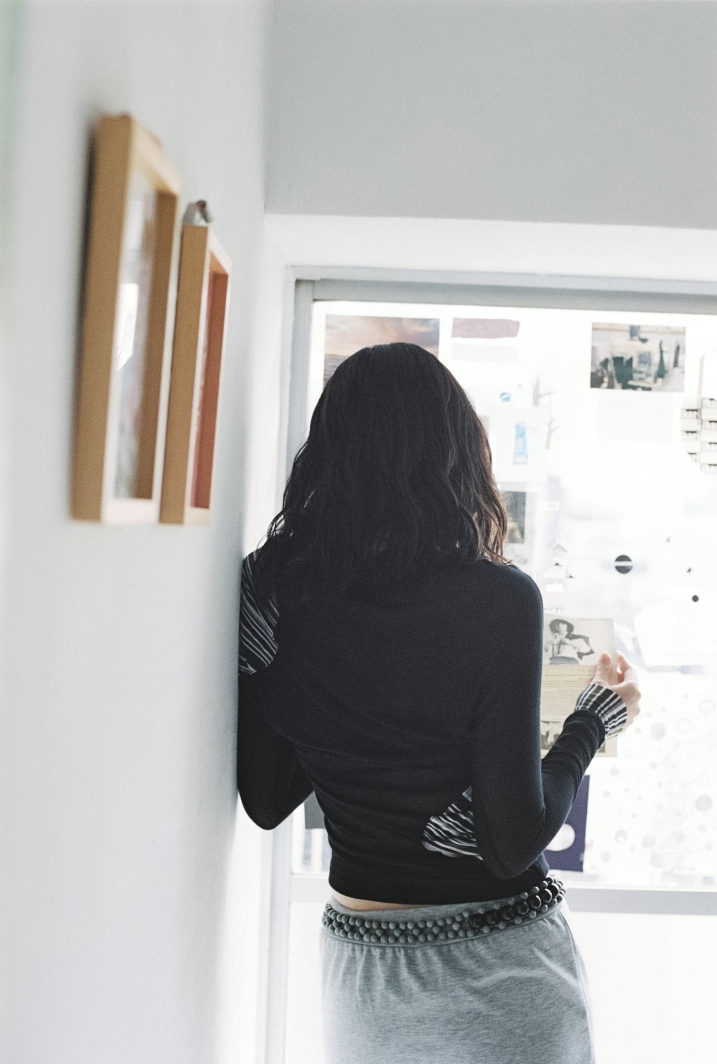 garbage core - ASYMMETRIC KNITTED TEE