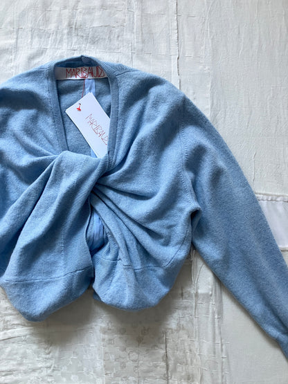 Maribaudi - The Twisted Knit Sweater - Light Blue