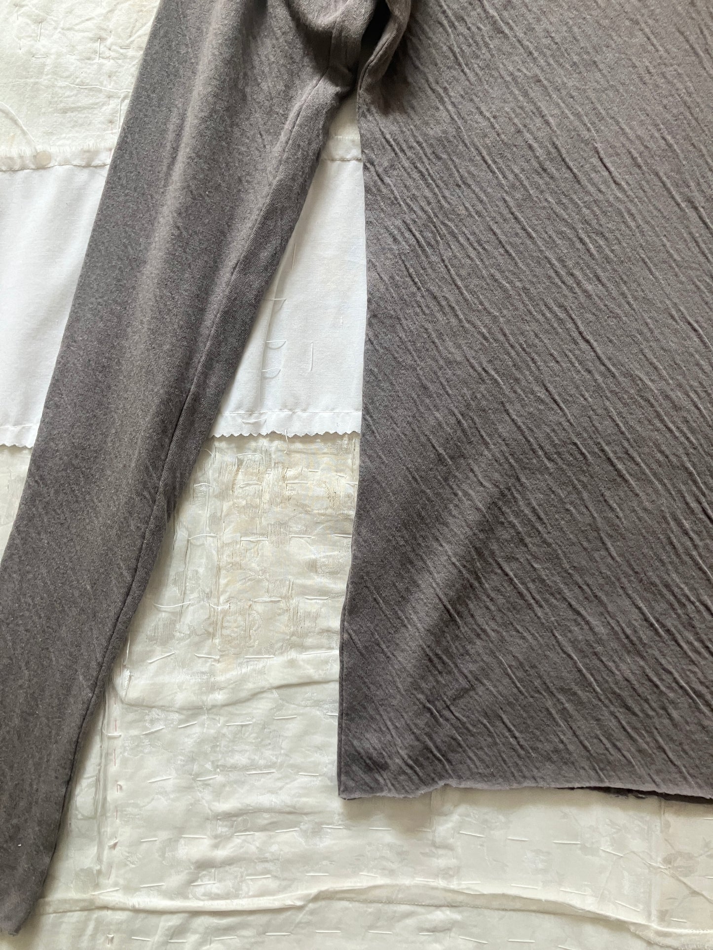 sula - long sleeve tee - cotton jersey - grey