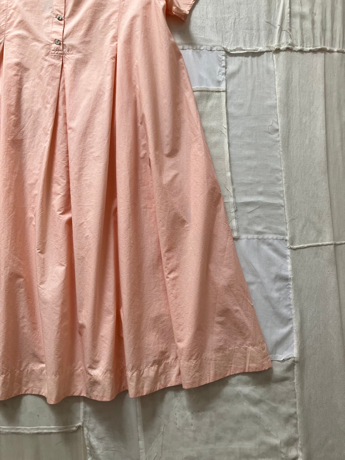 sula - dolls dress - cotton - tiny orange check