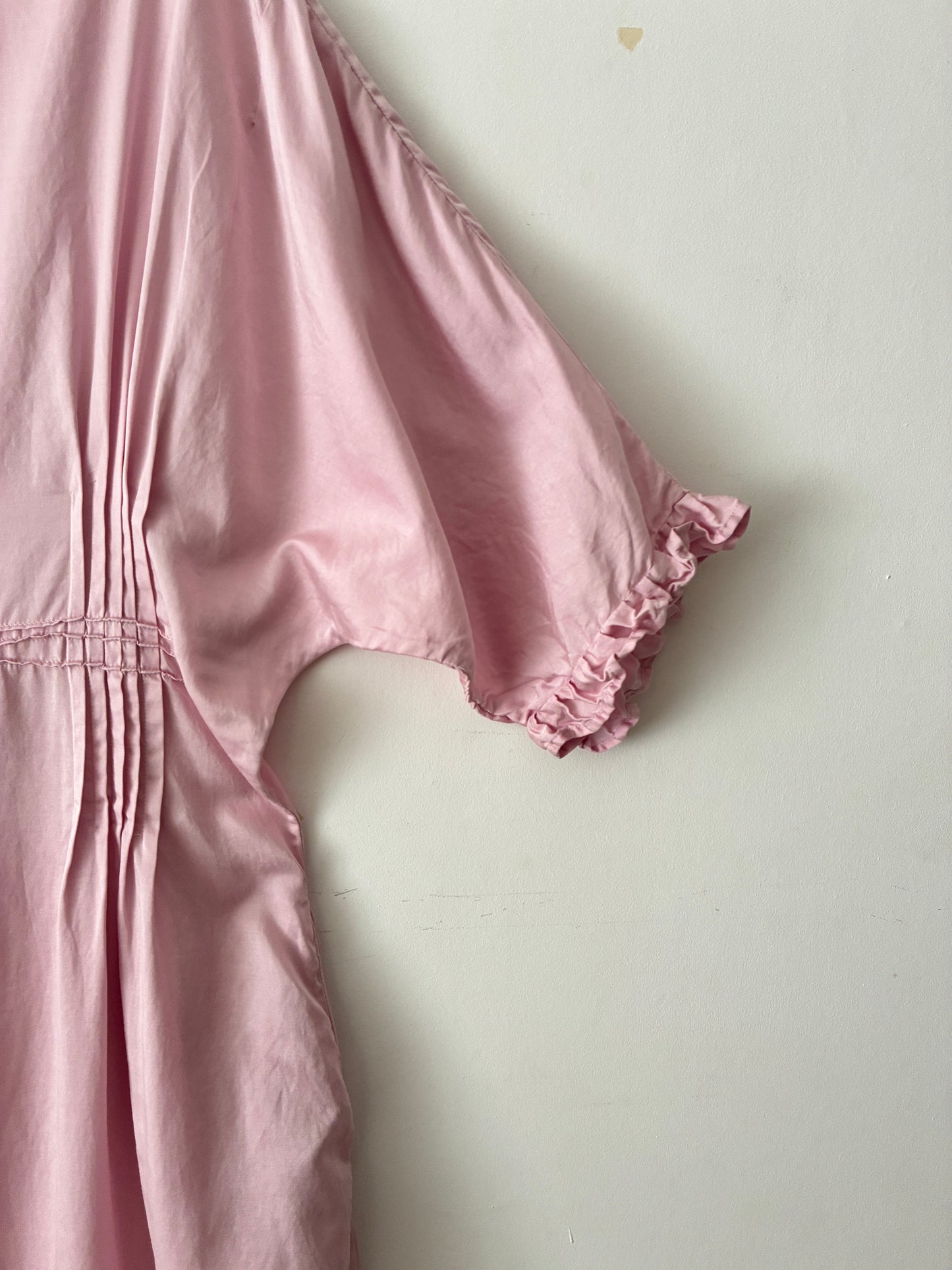sula - doris dress - silk cotton satin - lilac sachet