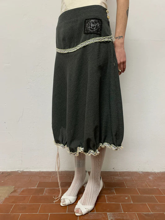 garbage core - RUFFLEABLE SKIRT