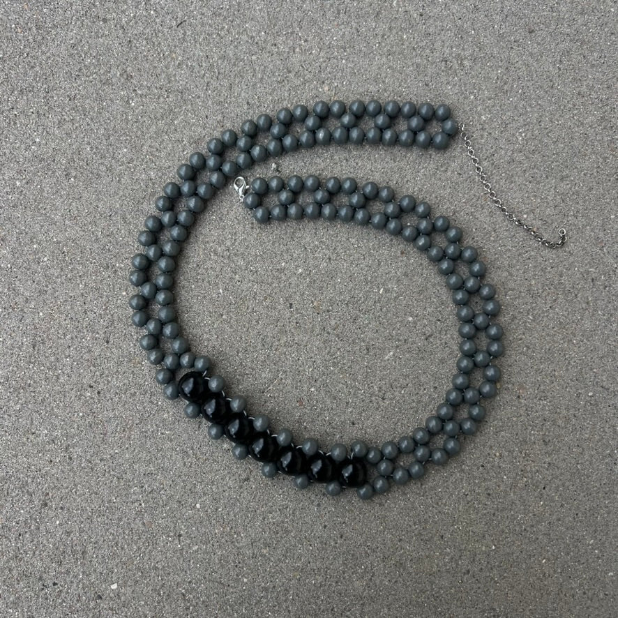 Talina - Leizu belt - grey/black