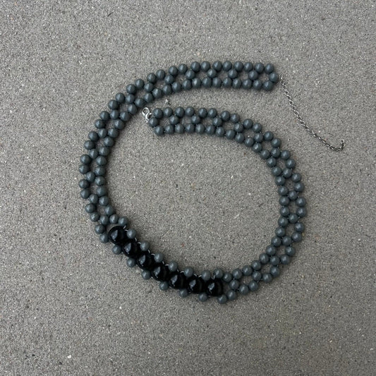 Talina - Leizu belt - grey/black