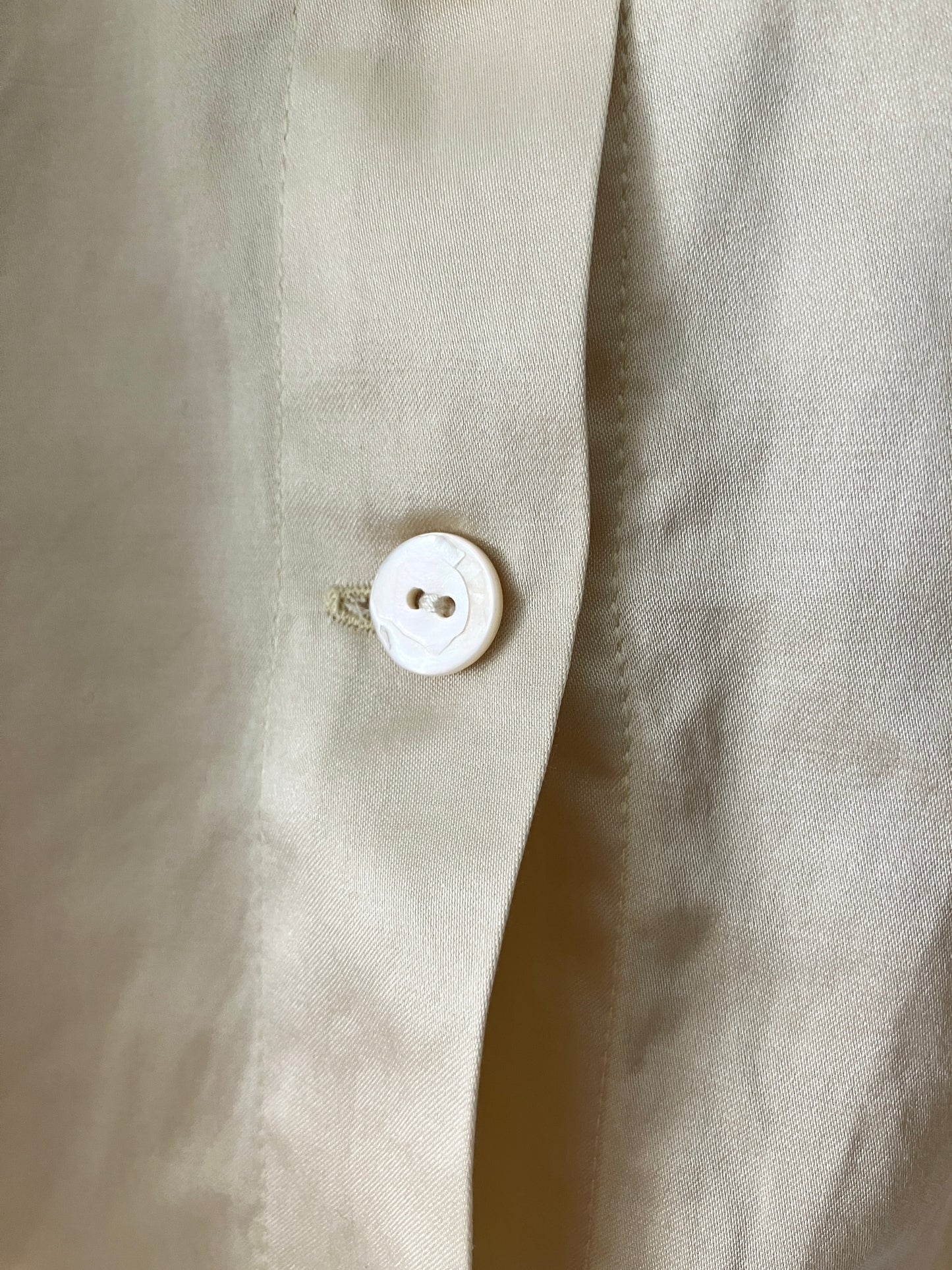 sula - new washed shirt - silk cotton satin - oyster white