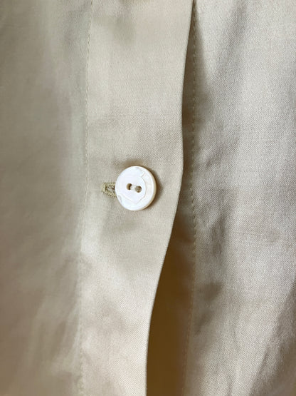 sula - new washed shirt - silk cotton satin - oyster white
