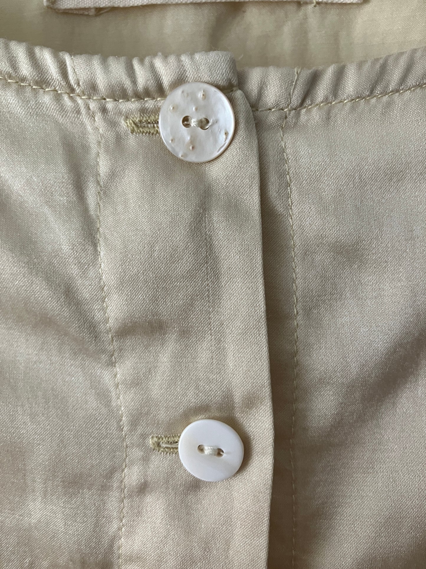 sula - new washed shirt - silk cotton satin - oyster white