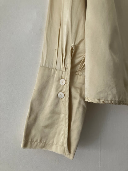 sula - new washed shirt - silk cotton satin - oyster white