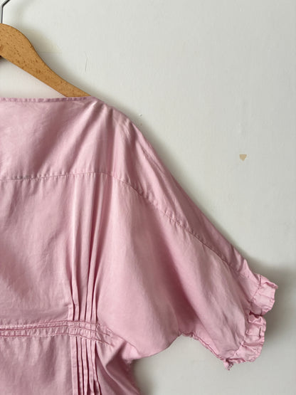 sula - doris dress - silk cotton satin - lilac sachet