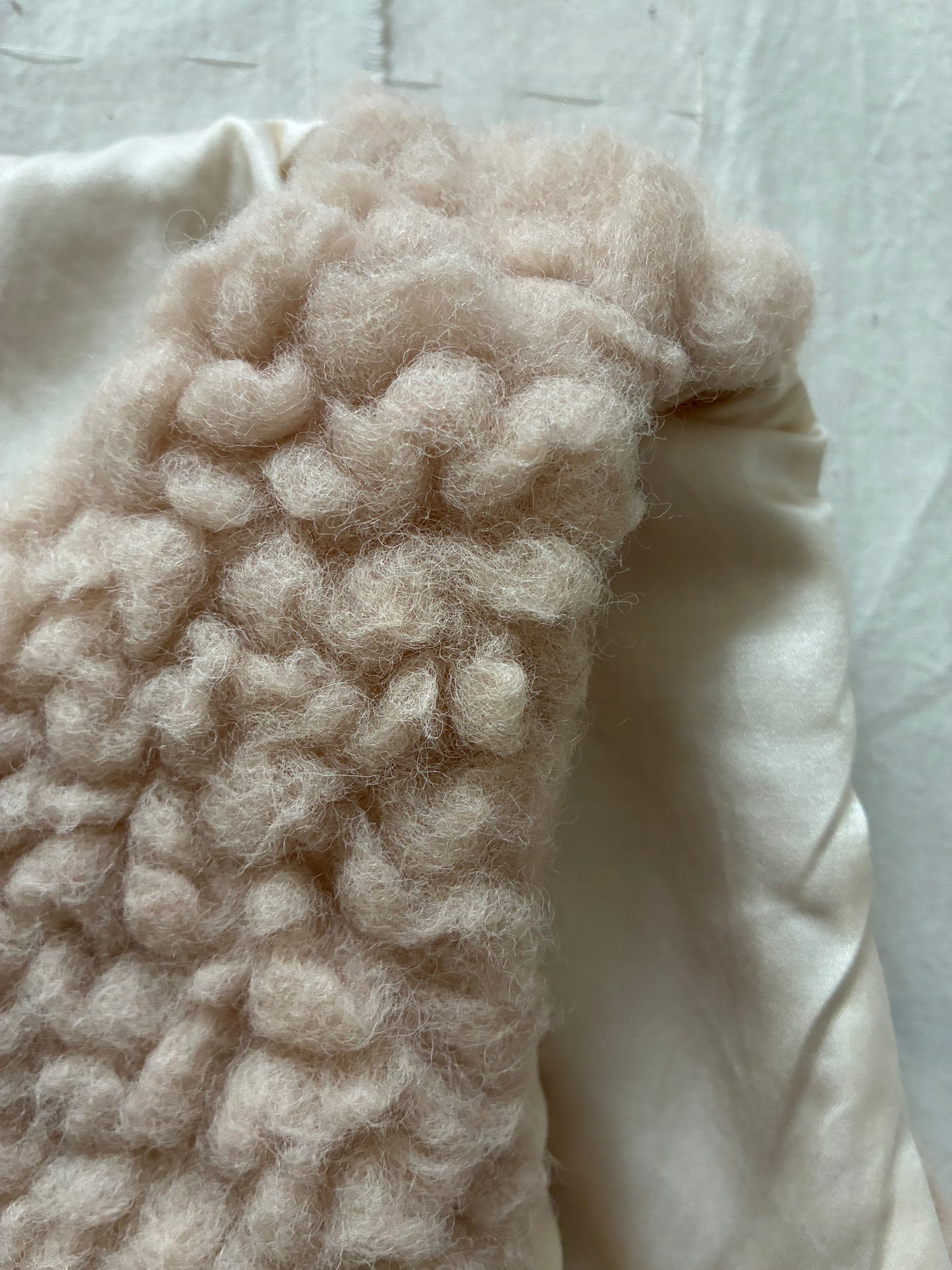 sula - wrap tie vest - big fluffy - crystal grey