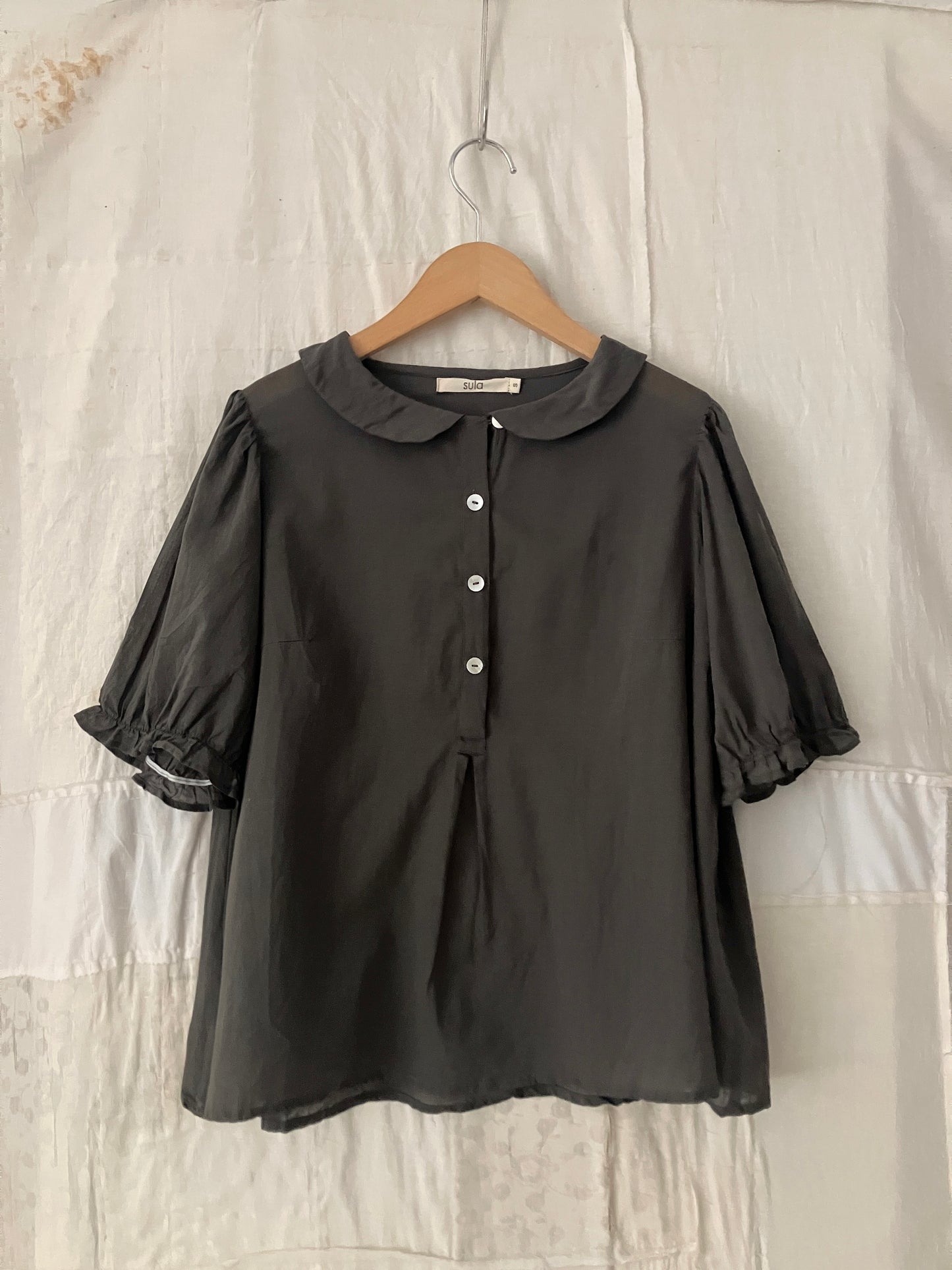 sula - sweet blouse - gunmetal
