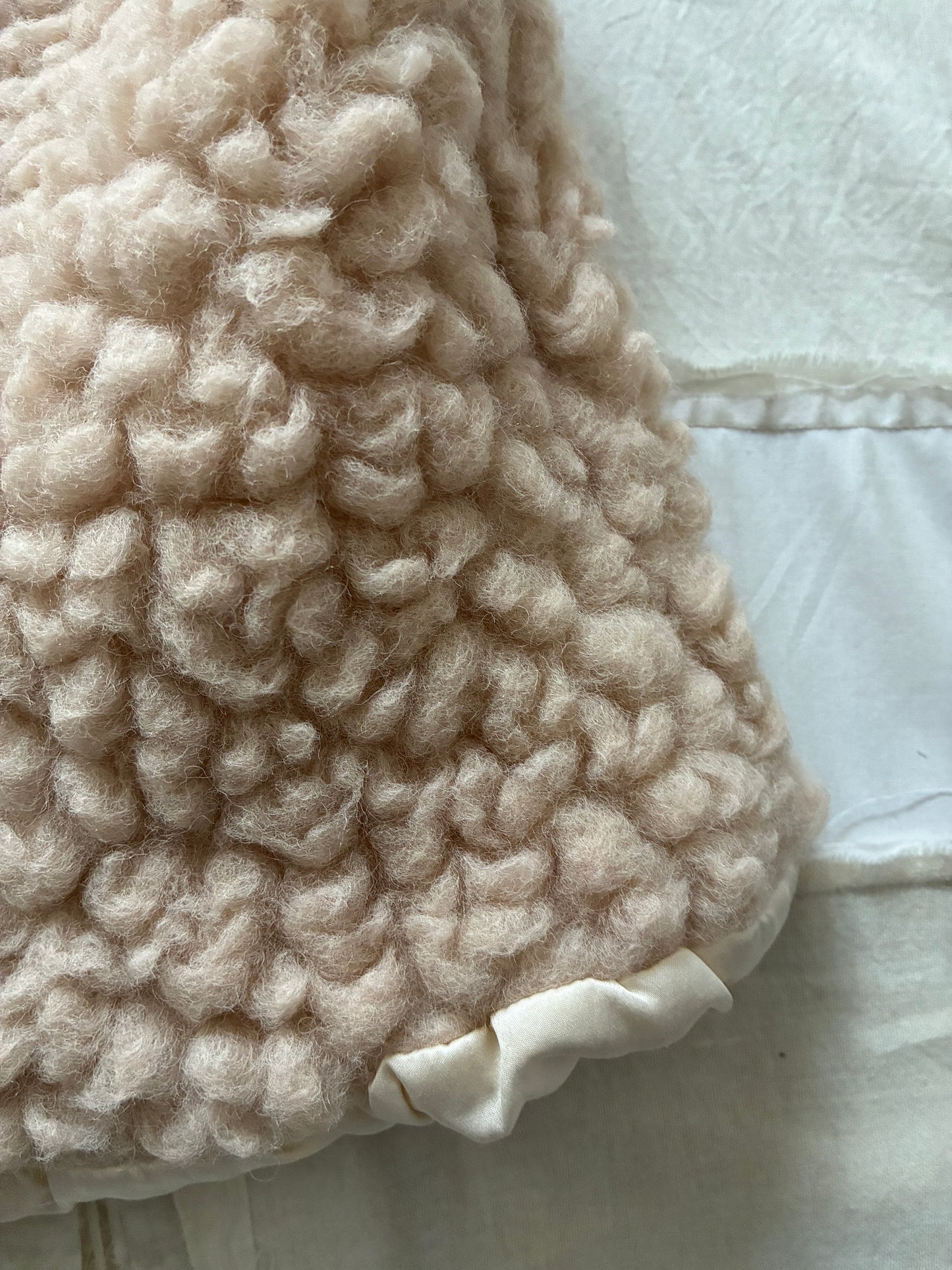 sula - wrap tie vest - big fluffy - crystal grey
