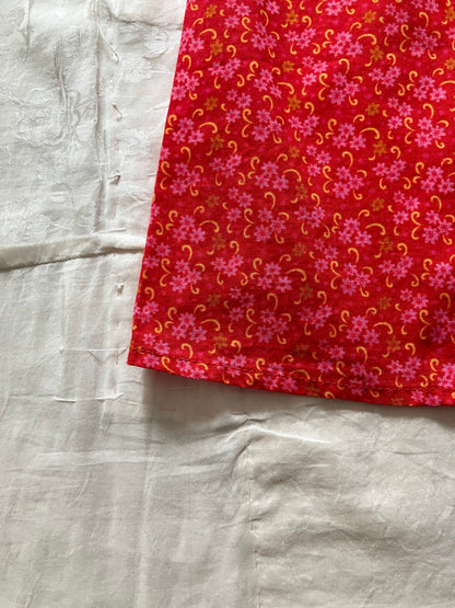 【Pre-loved】sula - plain dress - red flower