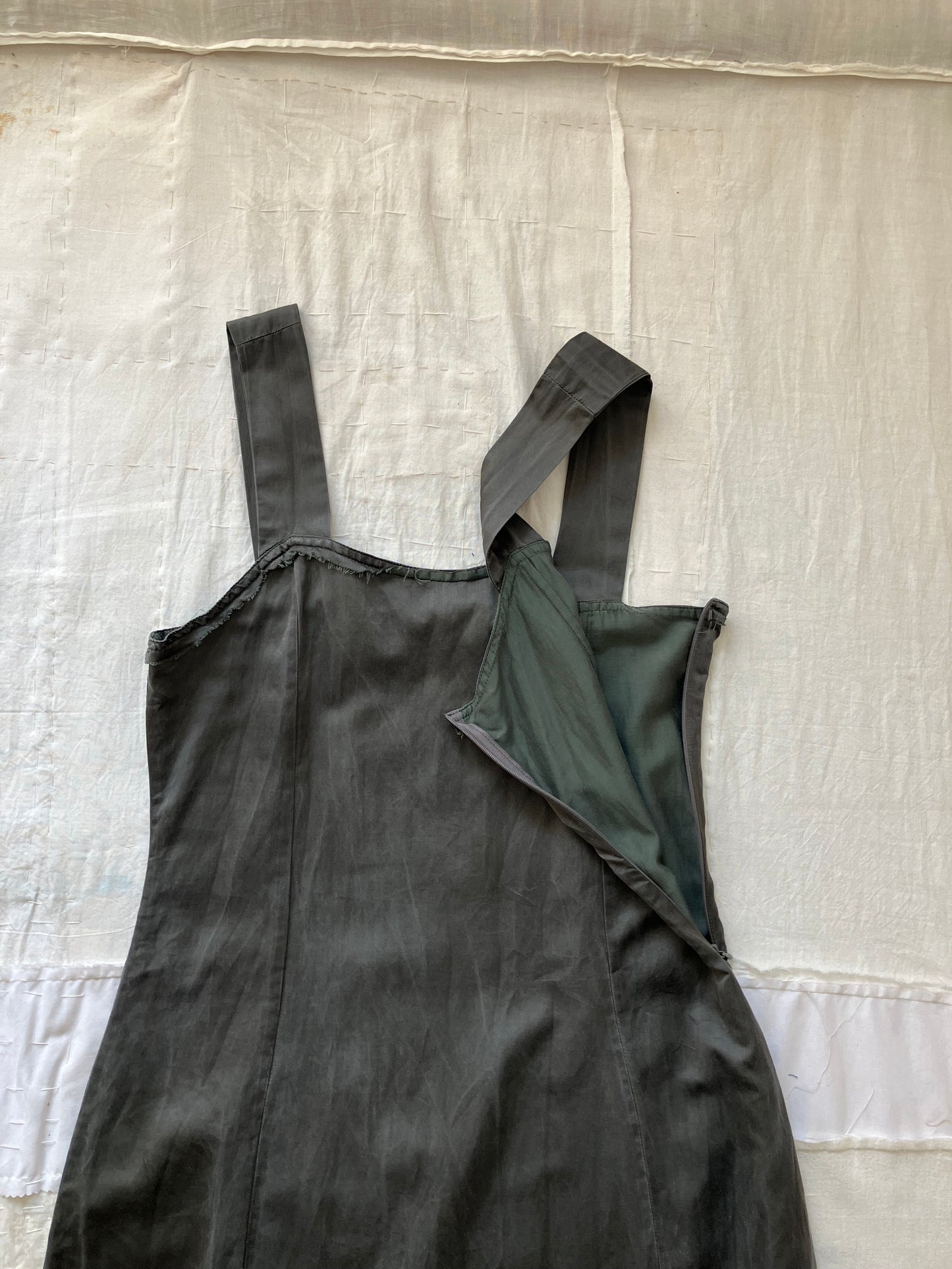 sula - wide strap dress - beluga