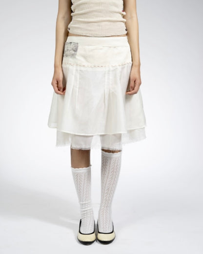 garbage core - BIANCO BIANCO SKIRT