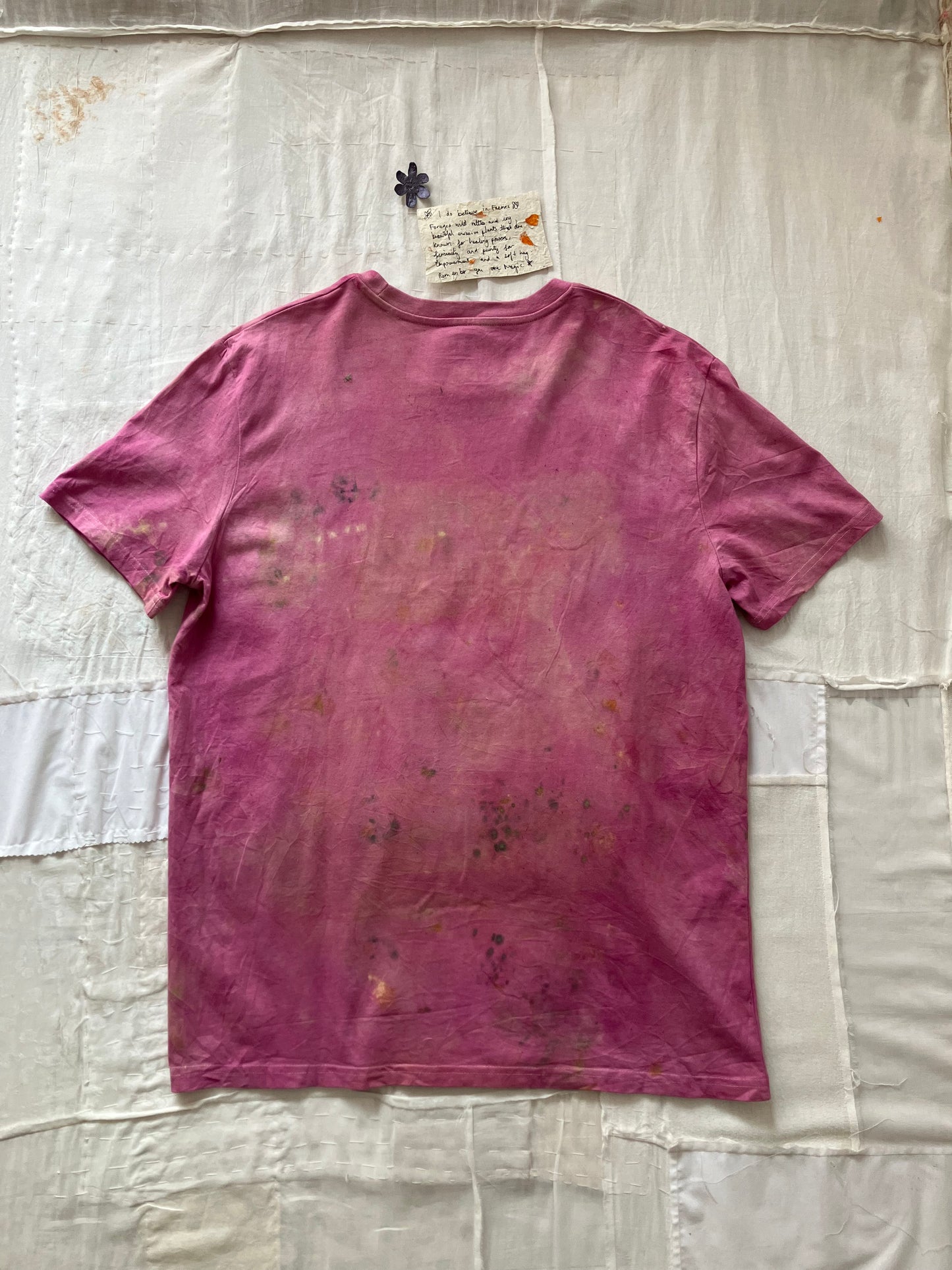 EIRINN HAYHOW - I DO BELIEVE IN FAERIES TSHIRT 2 with bio flower patch