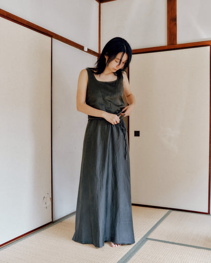 sula - corset - gunmetal