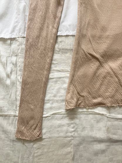 sula - long sleeve tee - cotton jersey - beige