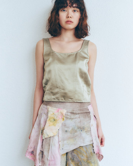 sula - corset top flight - gold