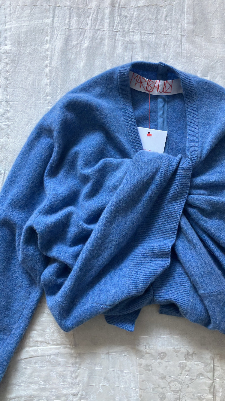 Maribaudi - The Twisted Knit Sweater - Blue