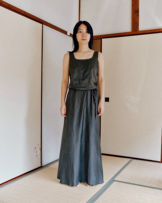 sula - corset - gunmetal