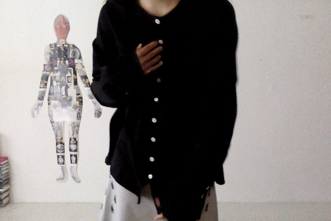 sula - new washed shirt - silk cotton satin - anthracite