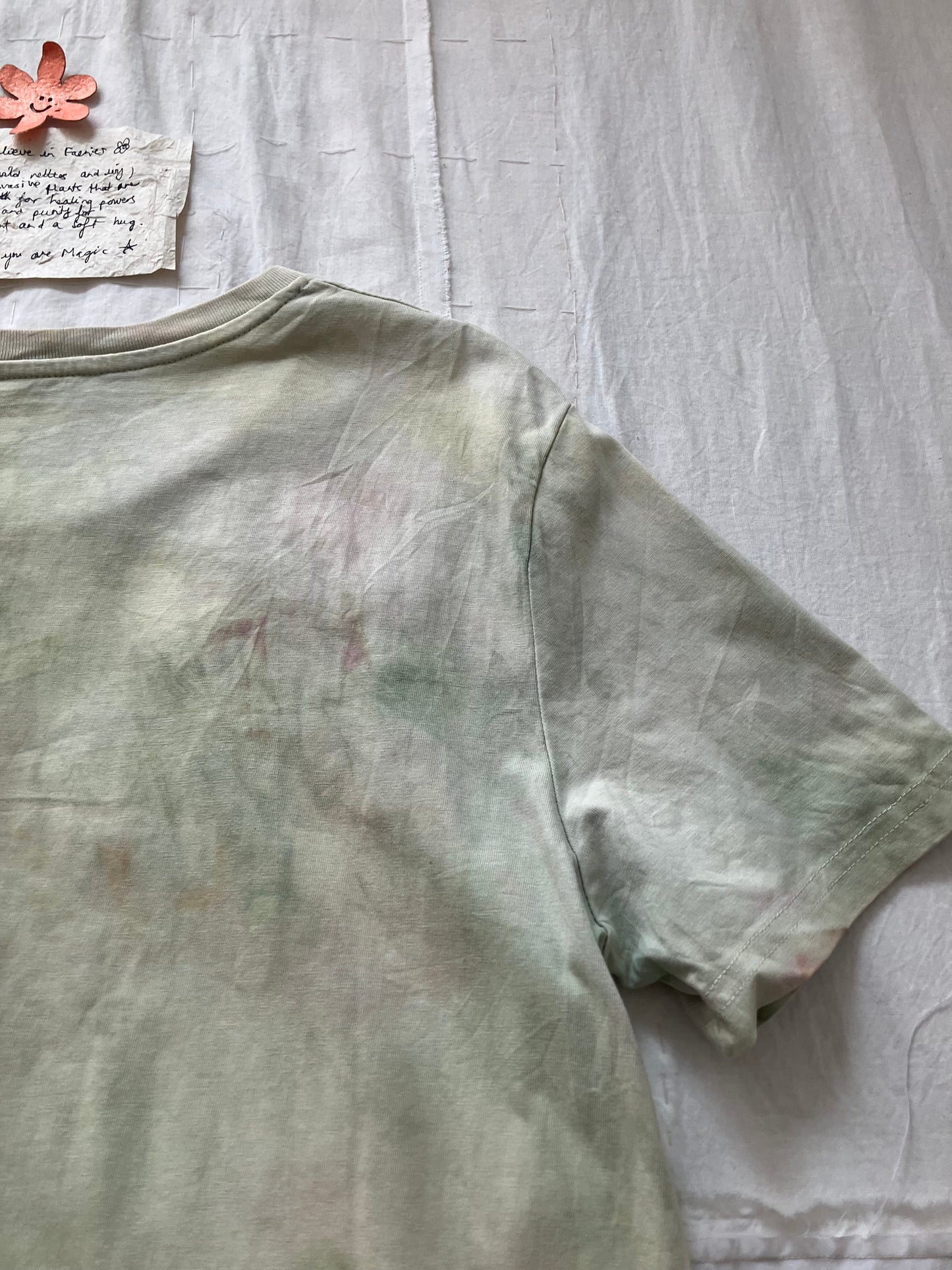 EIRINN HAYHOW - I DO BELIEVE IN FAERIES TSHIRT 1 with bio flower patch